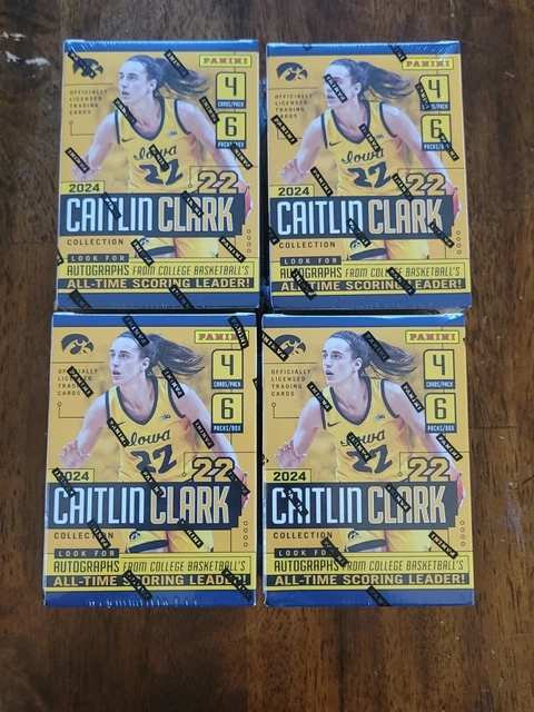 2024 PANINI CAITLIN Clark Collection Basketball Blaster Box Lot Of 4 ...
