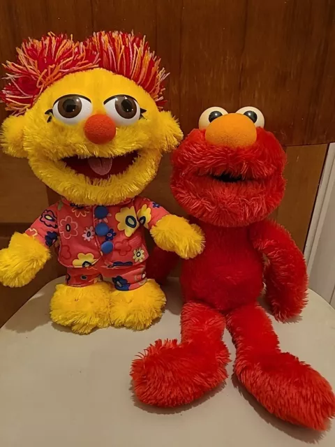 Sesame Street Elmo Plush Soft Toy Large 13 Inch Collectable & Lucy 11"