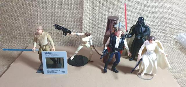 Star Wars Figuren Haspro, Lose- Han, Luke Leia und Darth Vader