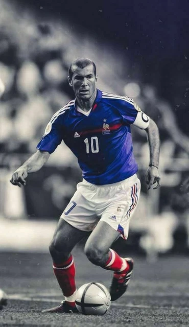 Plaque Métal Décorative Zidane – 30 X 20 Cm – Football – Collection Murale