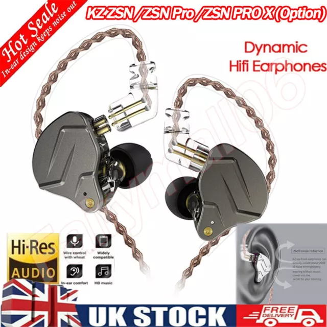 KZ ZSN PRO X Metal In Ear Earphones 1BA+1DD HYBRID Technology HIFI Bass  Earbuds Monitor Earphone Sport Noise Cancelling Headset - AliExpress