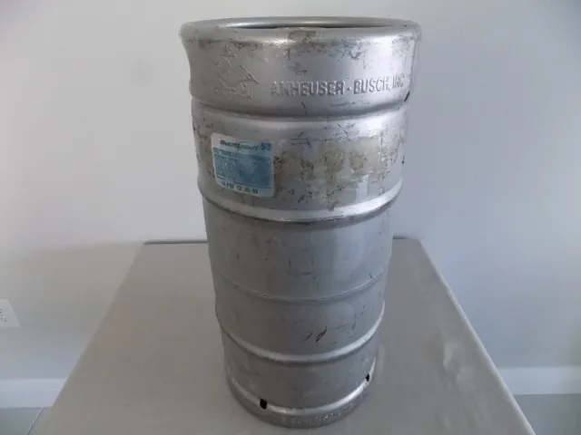 Empty Anheuser-Bush, Inc. 7.75 Gallon Draft Beer Keg Made By Portinox S.A.