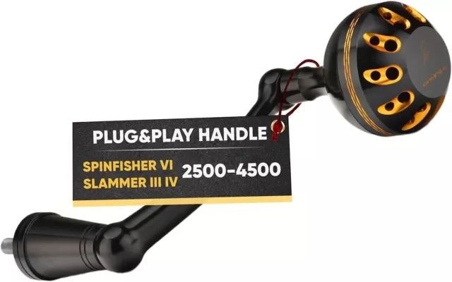 GOMEXUS POWER HANDLE for Penn Slammer/Spinfisher 2500-4500 Spinning Cork  Knob $34.95 - PicClick