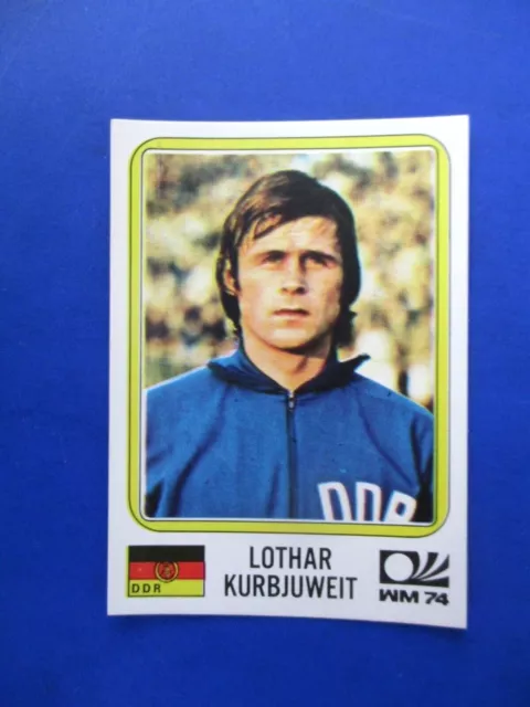 KURBJUWEIT  DDR RDA   image sticker N° 119 MUNCHEN 74 PANINI 1974 WORLD CUP WM