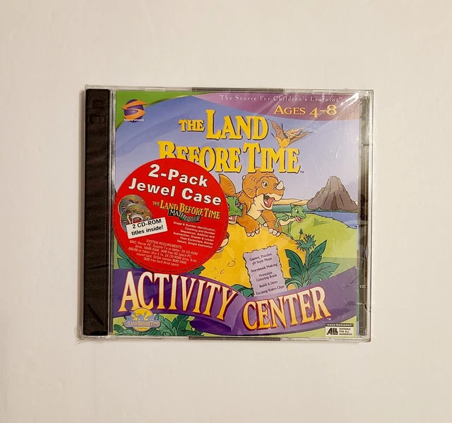 NEW! THE LAND Before Time Activity Center + Math Adventure (PC/Mac CD