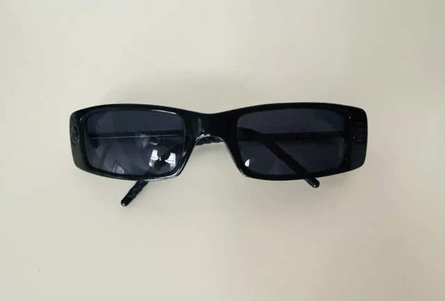 CHANEL Sunglasses Vintage Rare Black Oval Rectangular Square Etsy #8 CHANEL Sunglasses Vintage Rare Black Oval Rectangular Square Etsy