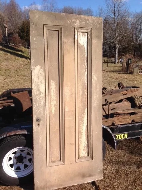 Antique Two Panel Exterior Door 2
