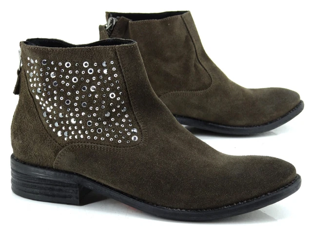 Bottines Trickers En Daim – Pointure 42, Couleur Marron-gris, Occasion Homme