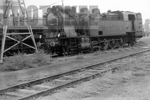 35mm Negative SNCF French Railways Steam Loco 141 TA 485 1959 France