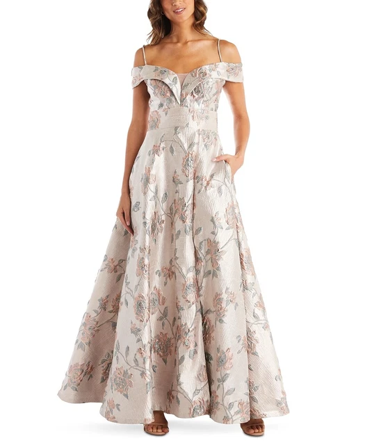Nightway Women's Pink Cold Shoulder Fit + Flare Formal Dress Pink Size 4