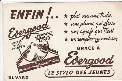 STYLO BIC GALERIES LAFAYETTE LECON D'ANGLAIS N° 2 BUVARD PUBLICITAIRE ANCIEN 