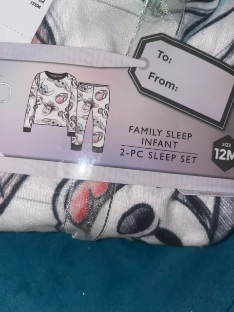 Disney 100~2 Pc. Sleep Sets / Size - 12 Month~Soft, Cute~New w/Tags 3