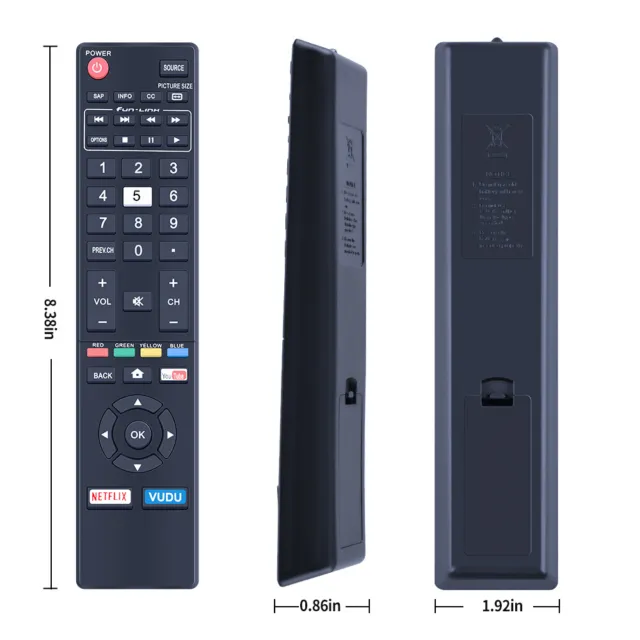 NH425UD Fernbedienung für Magnavox Smart TV 55MV387Y/F7 43MV347X 43MV347X/F7