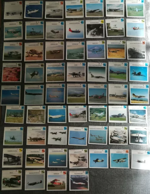Lote Pack de 60 Fichas de Aviones de Guerra Antiguos