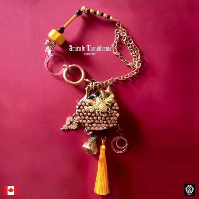 luxury necklace jewel fashion design pendant talisman bee oujia board bead magic