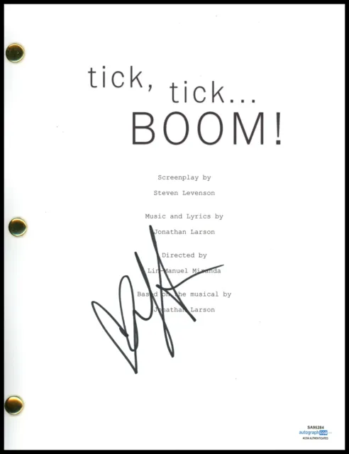 Vanessa Hudgens "tick, tick...BOOM!" AUTOGRAPH Signed Script Screenplay ACOA