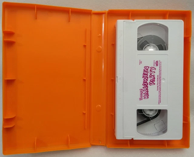Vhs Barney Barneys Halloween Party Vhs Orange Case Sexiz Pix