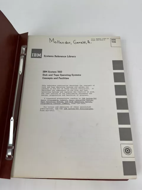 IBM Systems Reference Library 360 Disk And Tape Operating Systems Control