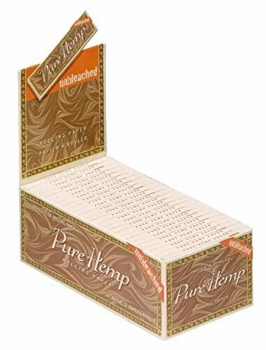 Pure Hemp Unbleached Single Wide Cigarette Rolling Papers (70mm) - 50 Booklets