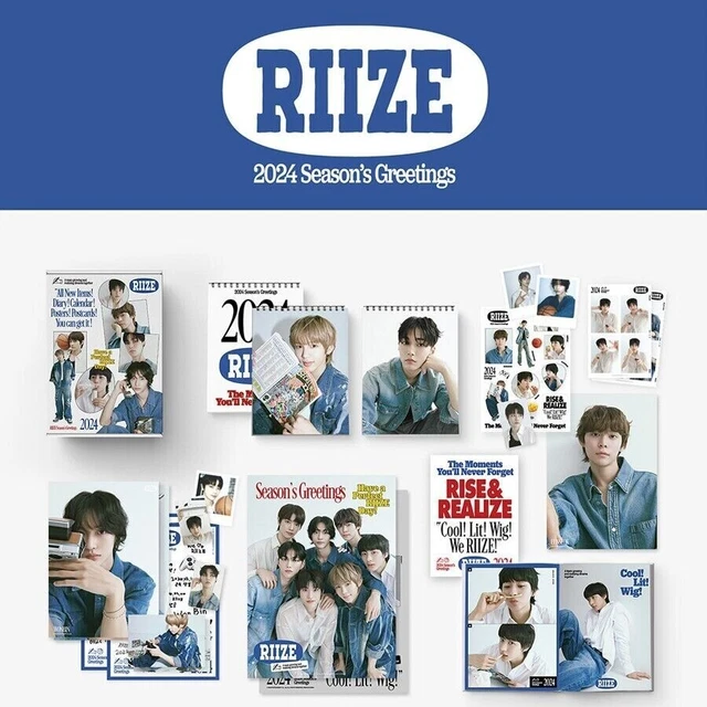 RIIZE 2024 SEASON’S GREETINGS / Calendar+Diary+Poster+Photo+Card Set