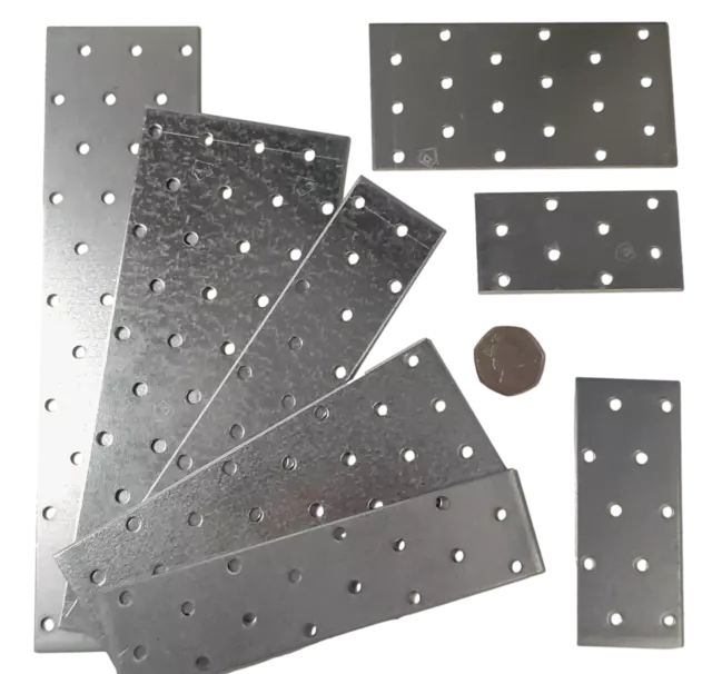 Flat Connecting Joining Plate Galvanised Heavy Duty Metal Steel Sheet Straight