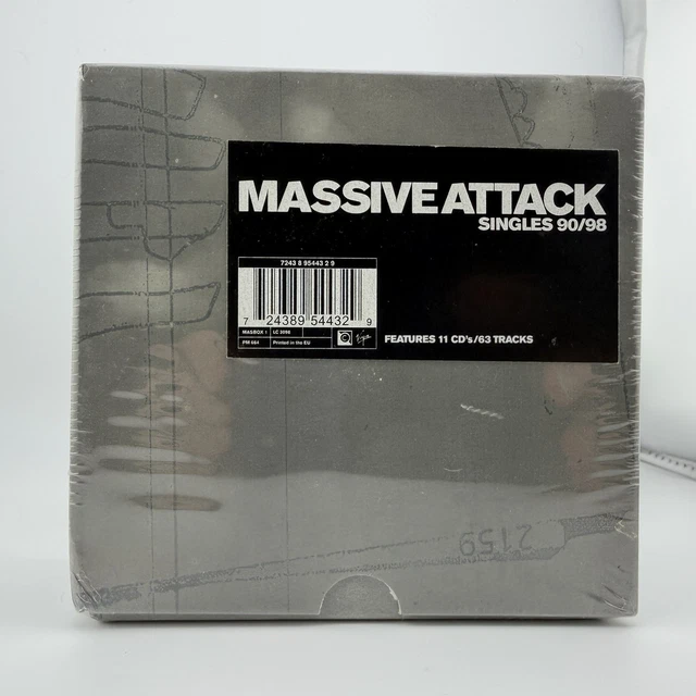 SINGLES 90/98 MASSIVE Attack 11-CDs BOX 1998 Virgin IMPORT UK NEW