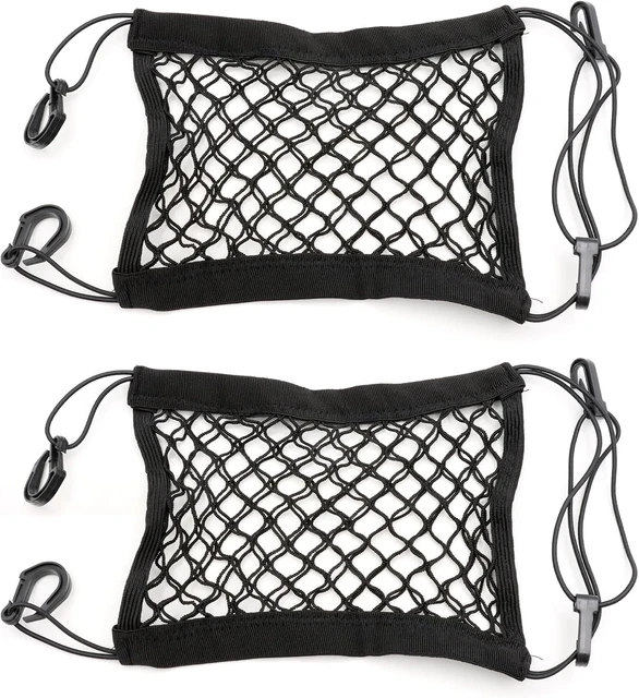 Rete Elastica Per Casco Moto Con 6 Ganci - 30x30 Cm, Estendibile, Per Bagagli E Accessori