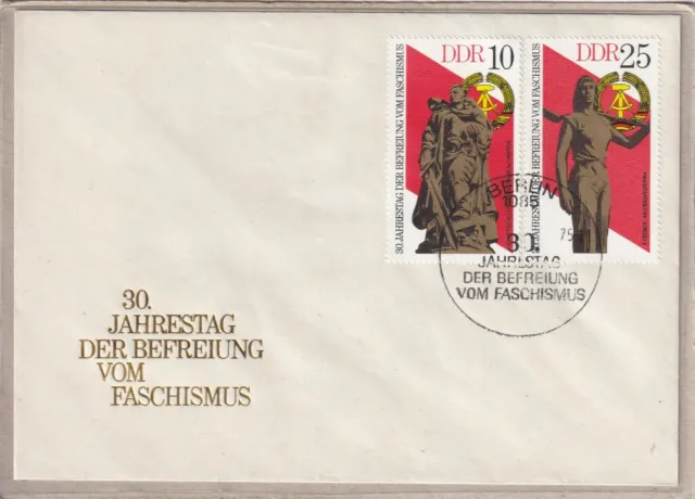 Ersttagsbrief - "30. Jahrestag der Befreiung vom Faschismus" mit Marken/Stempel