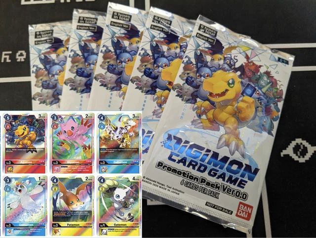 ENGLISH DIGIMON CARD Game Promotion Pack Ver 0.0 Promo Bandai Sealed $12.75  - PicClick
