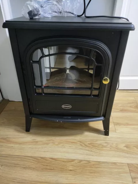 Dimplex Club Optiflame Electric Free Standing Stove Black 2kW Remote Control