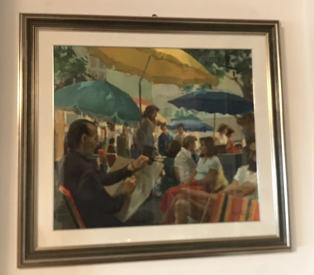 Grande Olio Su Tela Di Dino Fantini Autoritratto 1975 70 X 80 Cm Cvvin