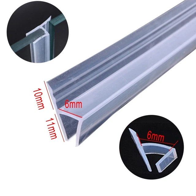 6/8/10/12mm 200cm Guarnizione Acqua Strappo Doccia Porta Frameless Vetro Porta