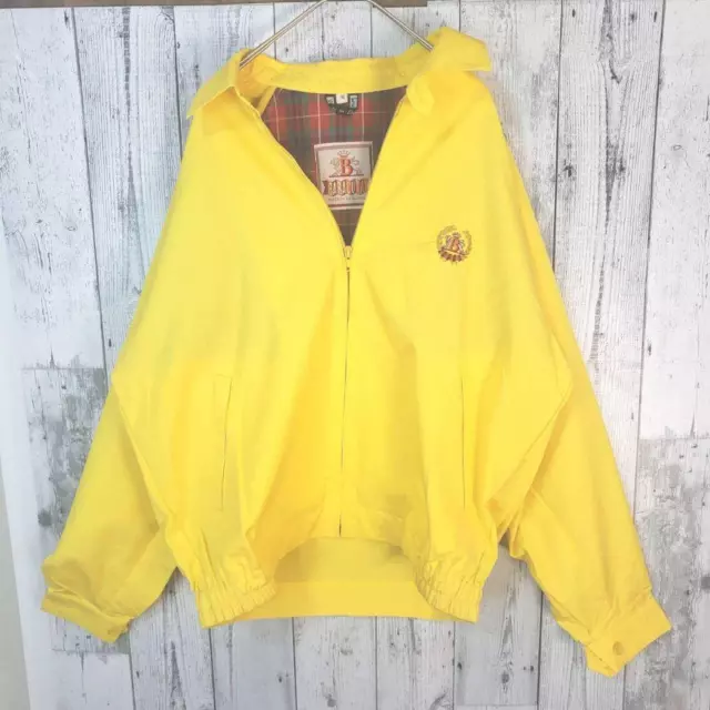 Baracuta G9 Harrington Jacket size M Swing Top Barracuda Logo Embroidery Yellow