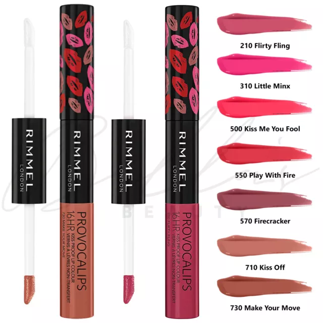 RIMMEL Provocalips 16Hr Kiss Proof  Long Lasting Lip Colour *CHOOSE SAHDE*