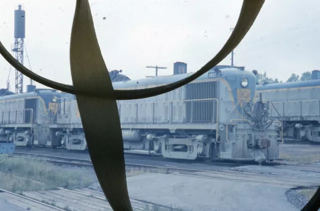 D&H DELAWARE AND HUDSON 4097 Railroad Train Locomotive WHITEHALL NY Photo Slide