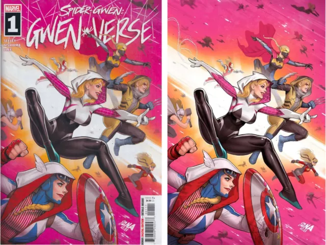SPIDER-GWEN: GWENVERSE #1 (DAVID NAKAYAMA TRADE/VIRGIN VARIANT SET) Marvel NM/M