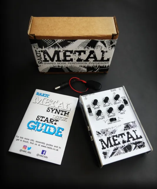 Metal Synth DIY soldering kit by Rakit. Shaped Noise Percussion Synthesizer 2