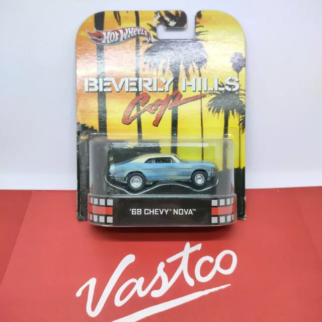 HOT WHEELS 2013 Retro Entertainment Beverly Hills Cop '68 Chevy Nova X8933 1/64