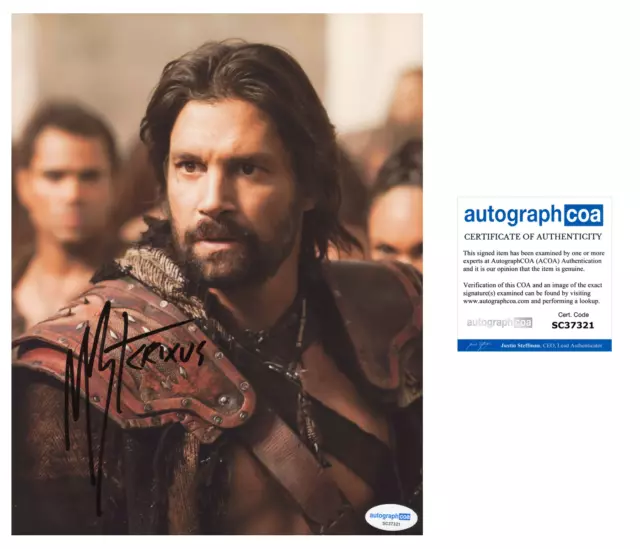 Manu Bennett signed photo 8x10 ACOA autographed Spartacus RACC