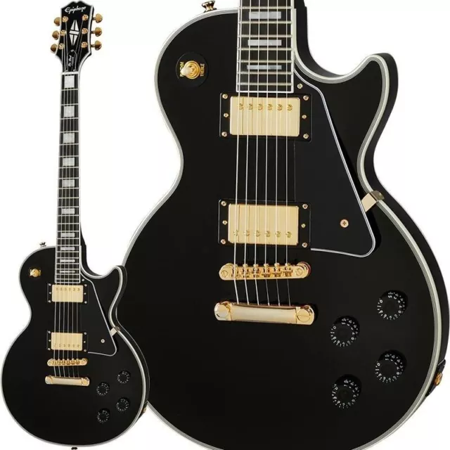 EPIPHONE INSPIRED BY Gibson Les Paul Custom Ebony Electric Guitar w