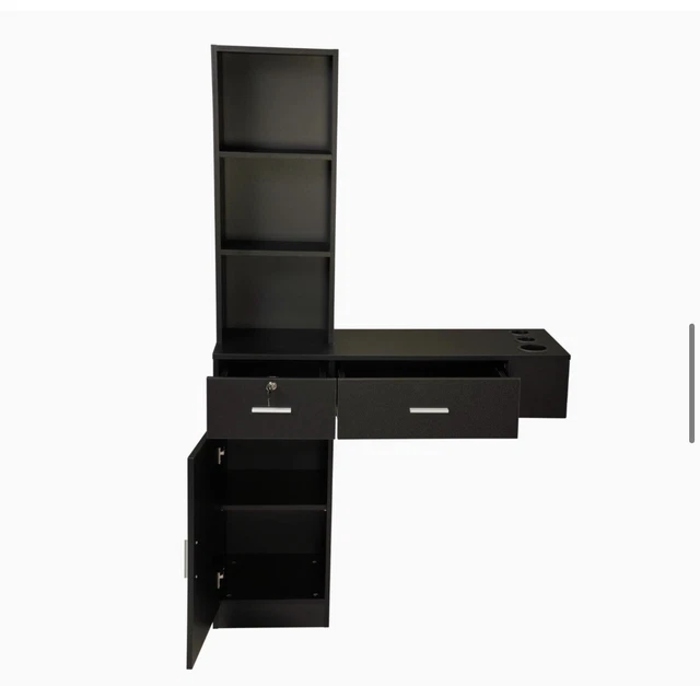 Norvik desk with shelves discount