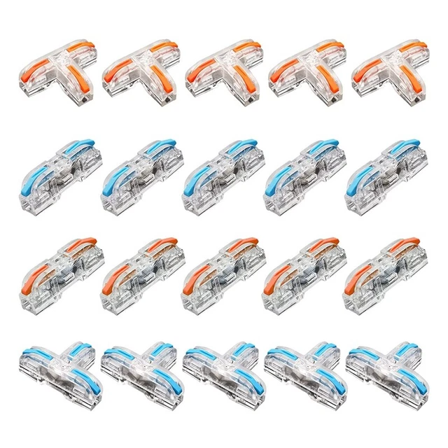 10 Pcs 1 Conductor Compact Wire Connectors Splicing Connectors and 10 Pcs S L4J1