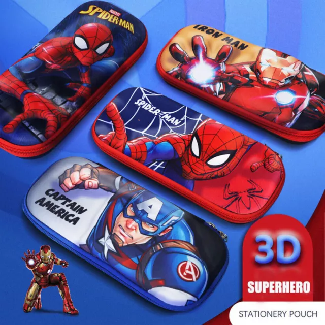 Spider Man Iron Man Pencil Case Student Boy Girl Pen Pouch Organizer Pencil Box