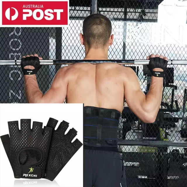 Unisex Fitness Gym Training Gloves Half Finger Gel Weight Lifting Workout Gloves