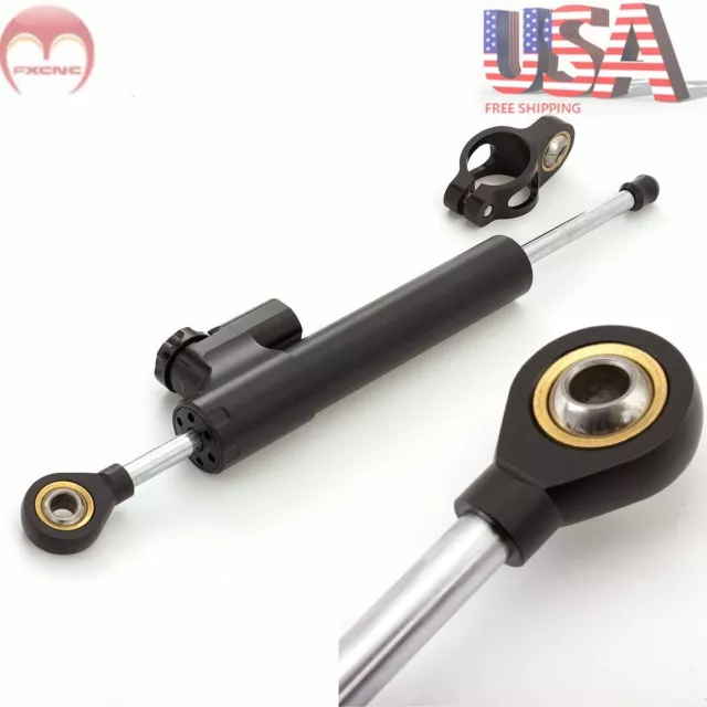 CNC Motorcycle 295mm Safe Steering Damper Stabilizer Linear Stabilizer Universal