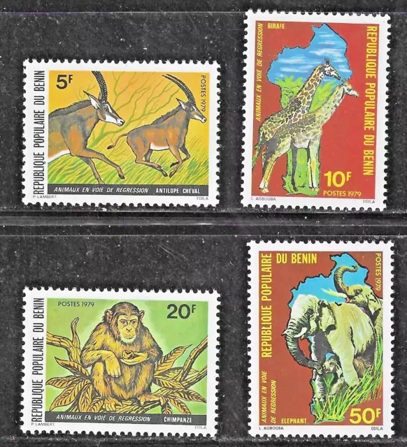 Benin (1979) - Scott # 439 - 442, montado sin montar o nunca montado