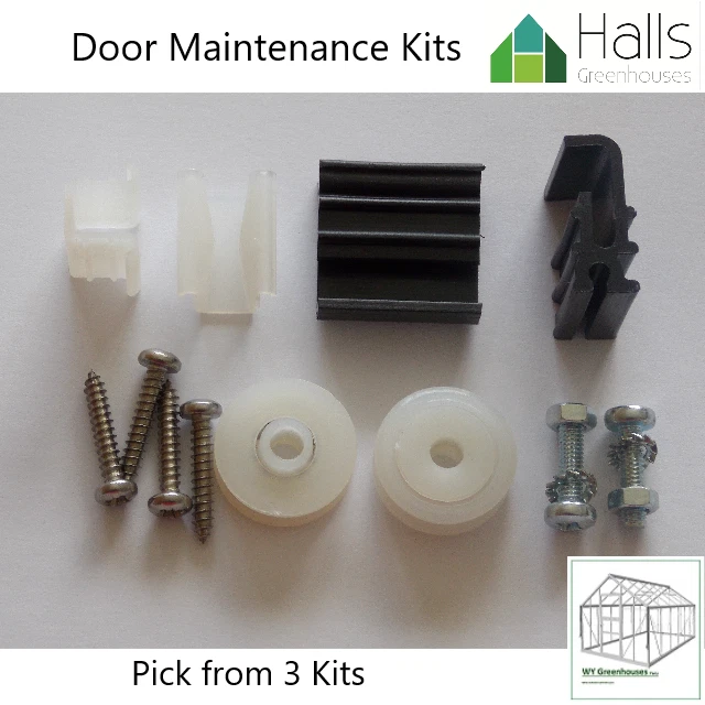 GREENHOUSE DOOR WHEELS, Sliding Runners for Halls, AGL & Gardman Spare