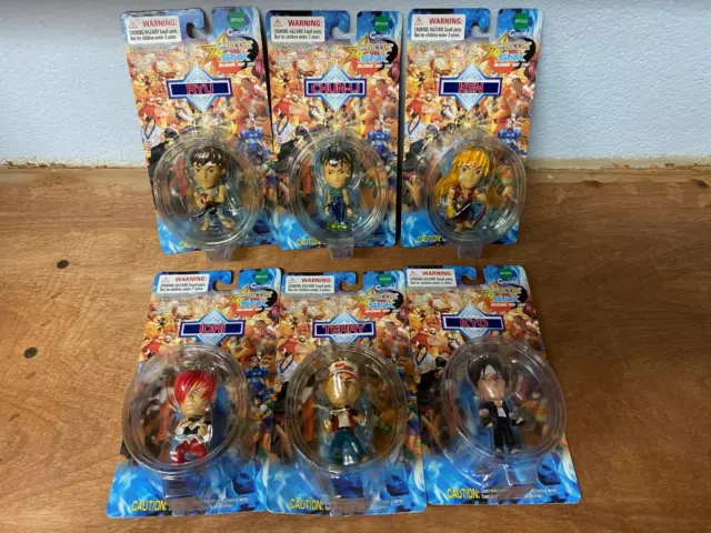 CAPCOM vs SNK Mini-Figure Key Chain Set of Six EPOCH Toynami