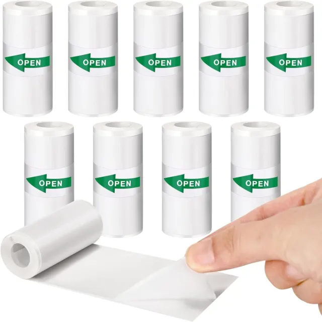 12 rouleaux de papier d'impression de recharge instantanée pour appareil  photo, imprimante photo papier thermique