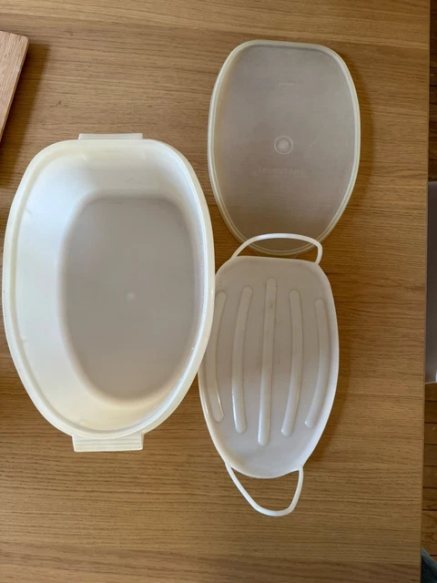 TUPPERWARE Boîte pour dix oeufs réfrigérateur rouge (2) blanc récipient